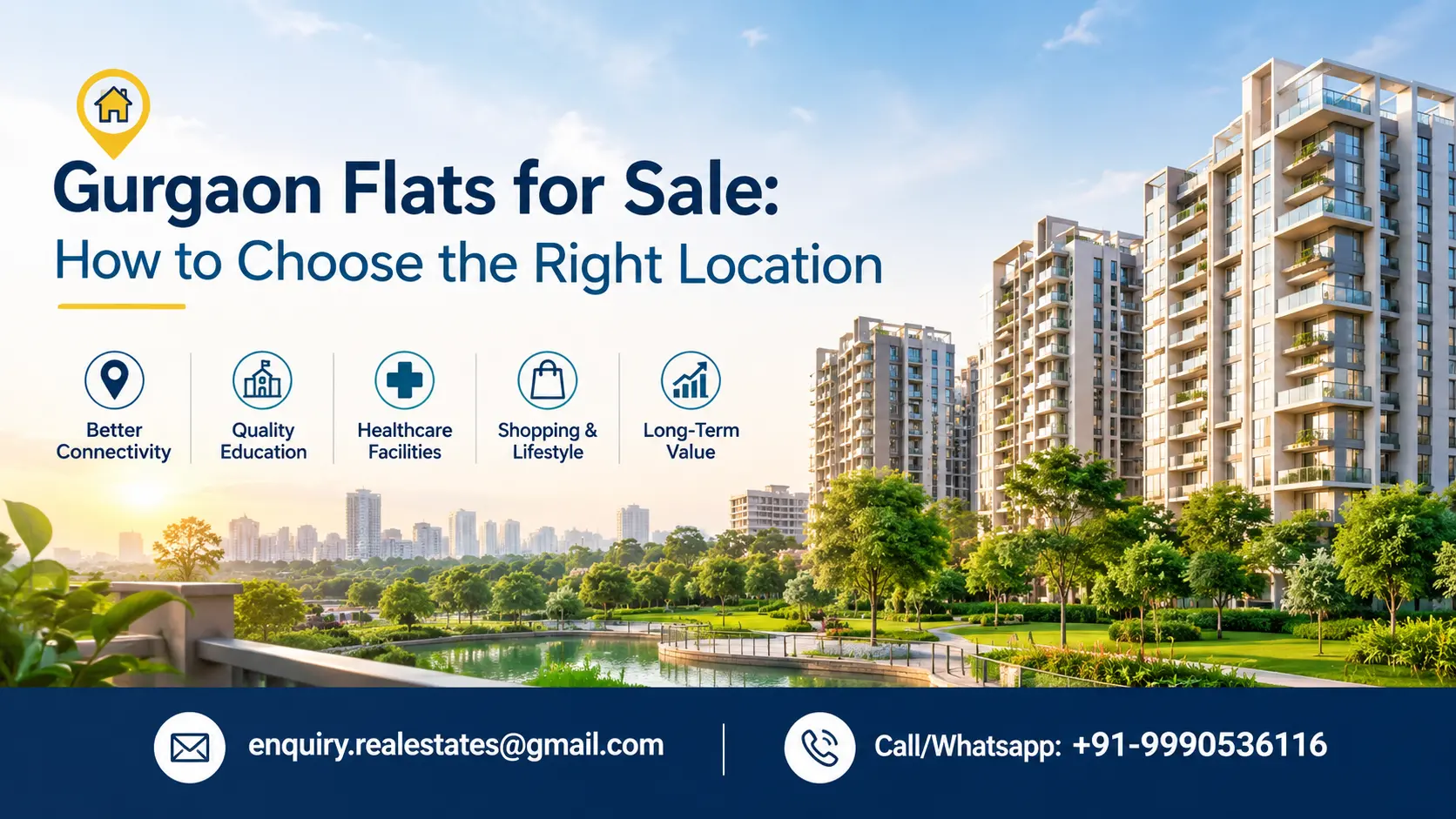Gurgaon Flats for Sale: How to Choose the Right Location