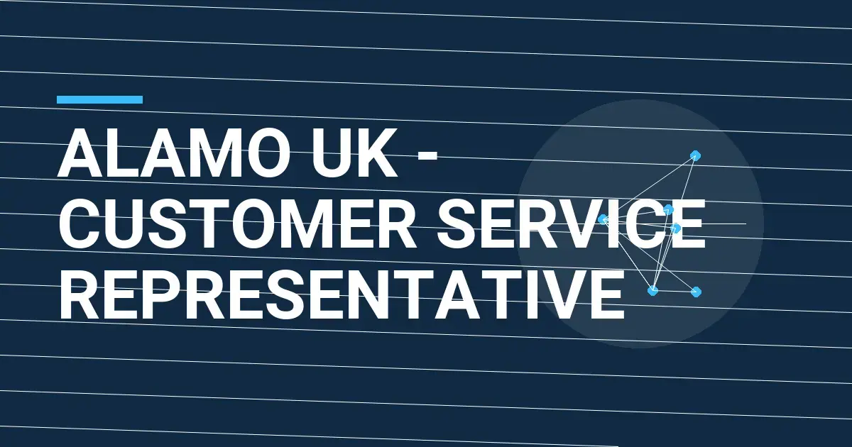 Alamo UK - Customer Service Representative