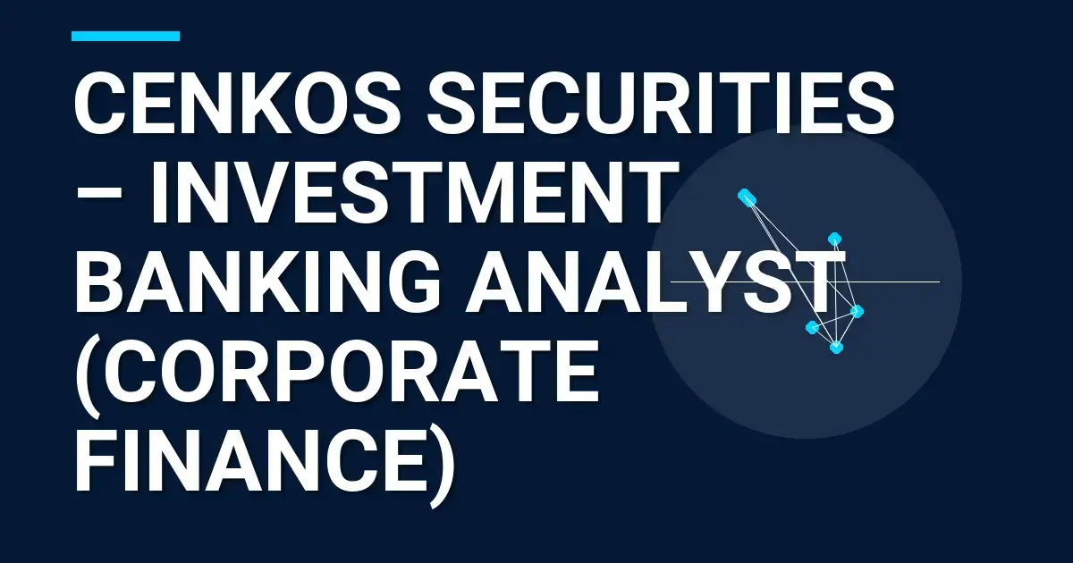 Cenkos Securities – Investment Banking Analyst (Corporate Finance)
