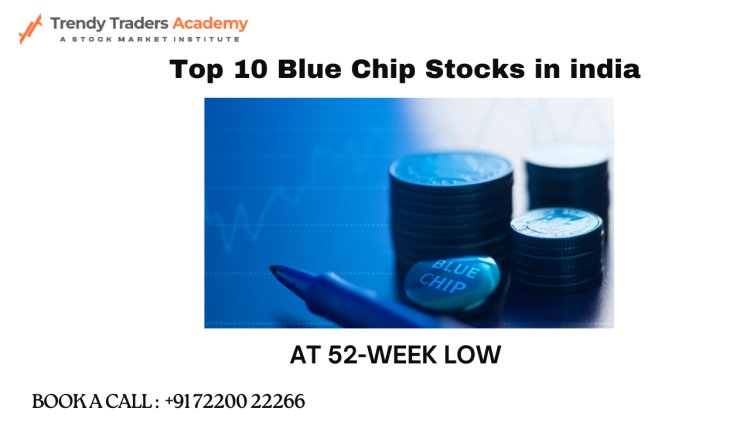 Top 10 Blue Chip Stocks in india at 52-Week Low